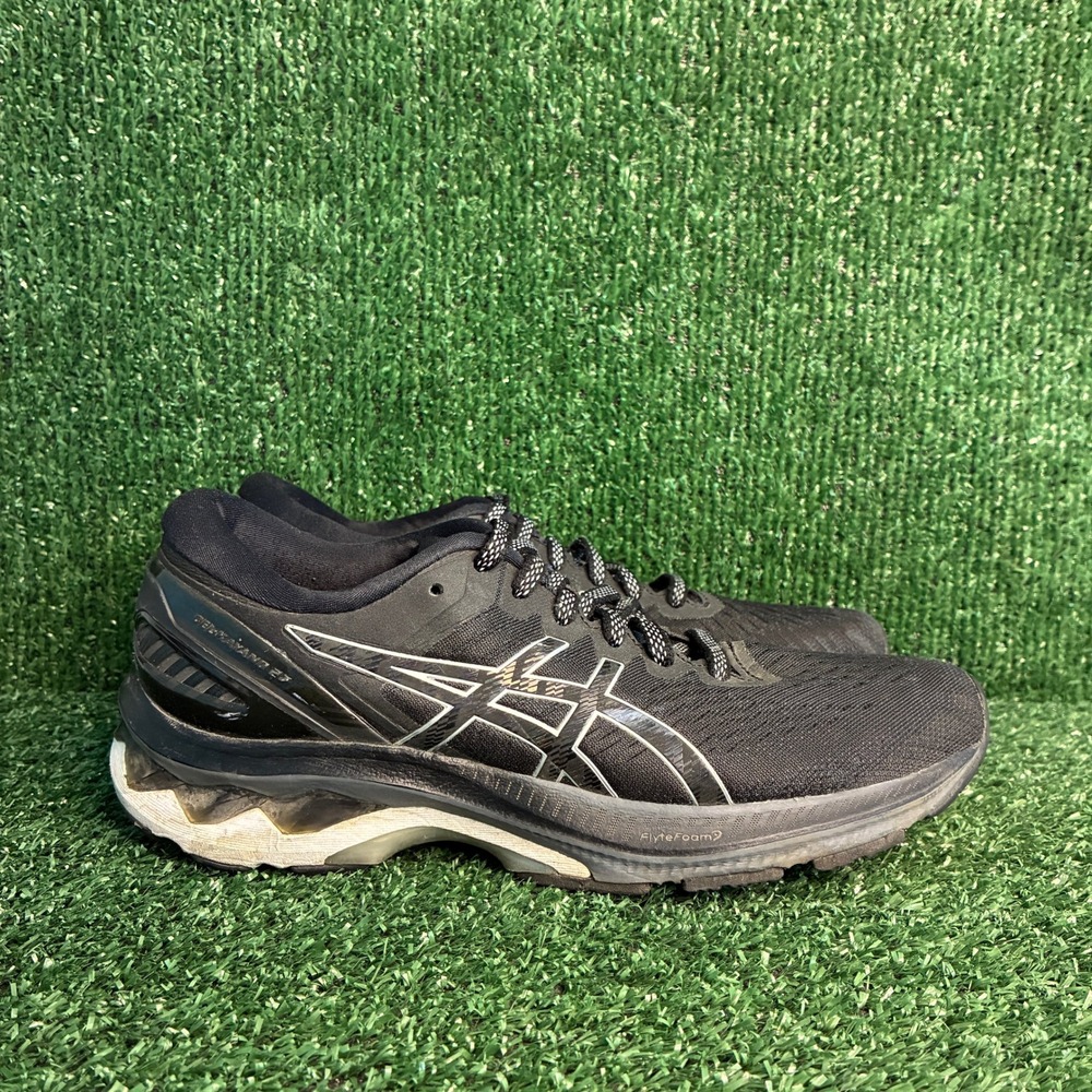 Asics Gel-Kayano 27 FlyteFoam Mesh Athletic Running Shoes Black Womens Size 7